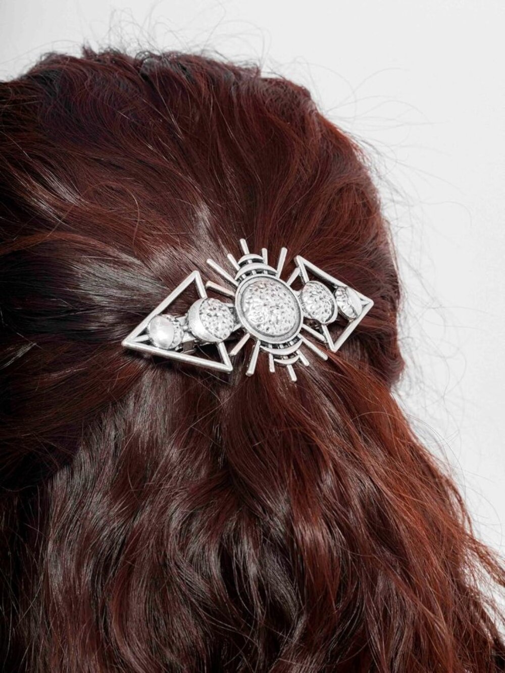 Vintage Sun Moon Phase Hairclip